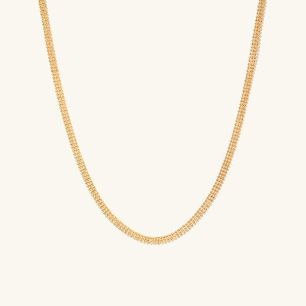 ISO Mejuri Triple Beaded Chain Necklace